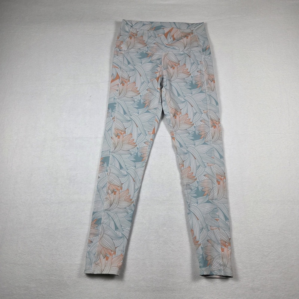 BuffBunny Women's‎ Leggings Size L Tropical Pockets Ankle Summer